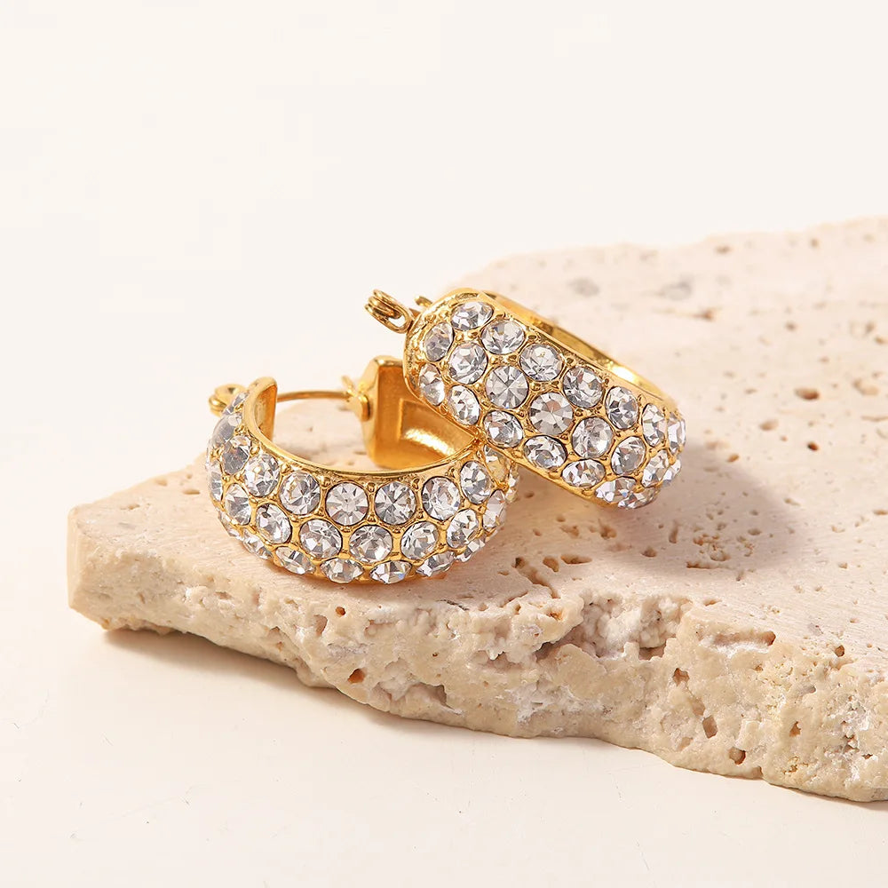 Luxe Diamond Cascade Hoops