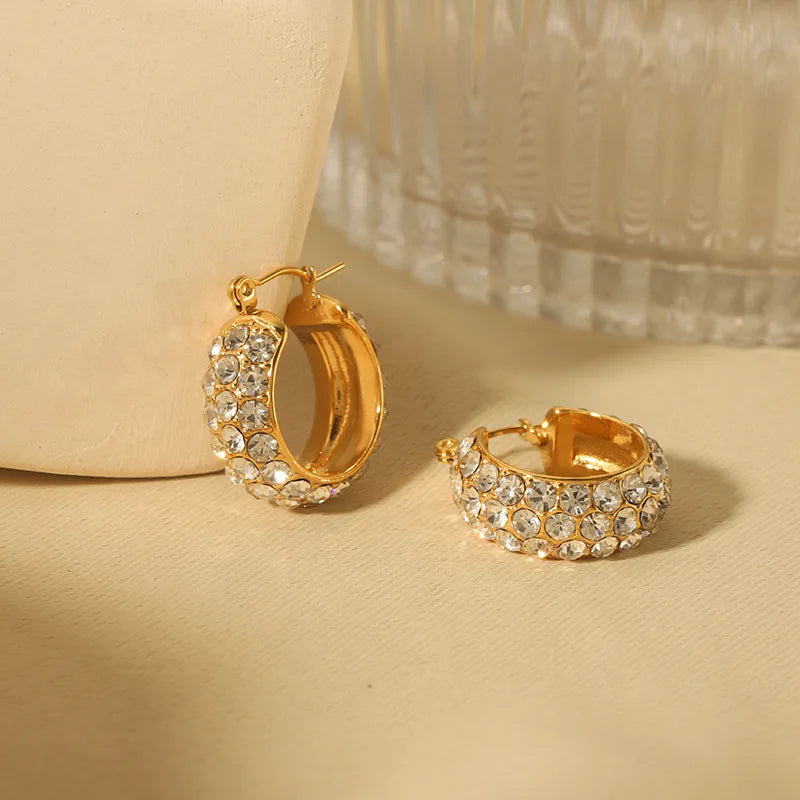 Luxe Diamond Cascade Hoops
