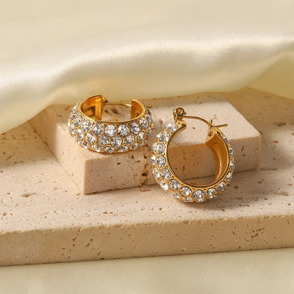 Luxe Diamond Cascade Hoops