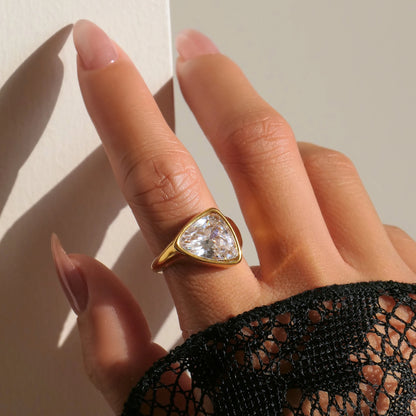 TriEdge Diamond Ring