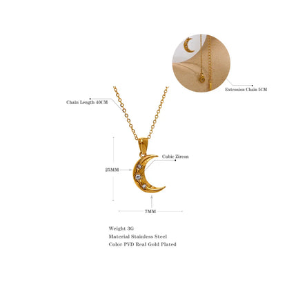 Moon Star Necklace