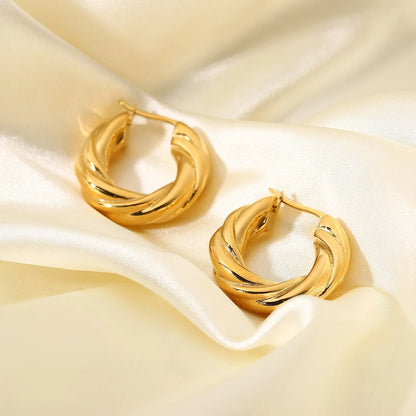 Spiral Twist Elegance Earrings