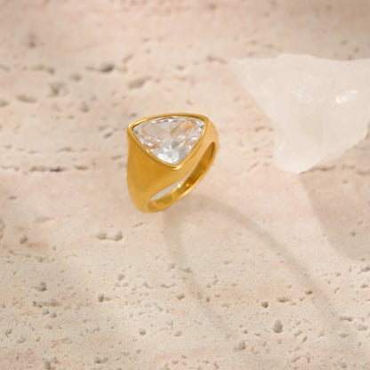 TriEdge Diamond Ring