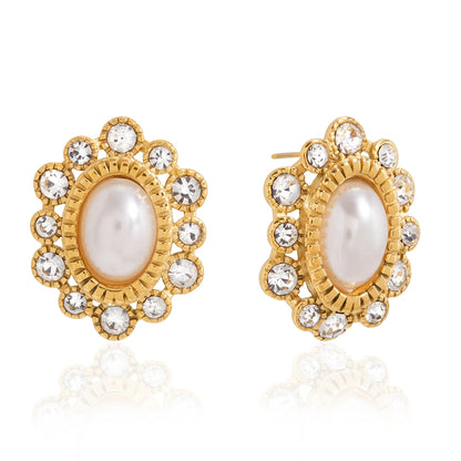 Sora Vintage Pearl Earrings