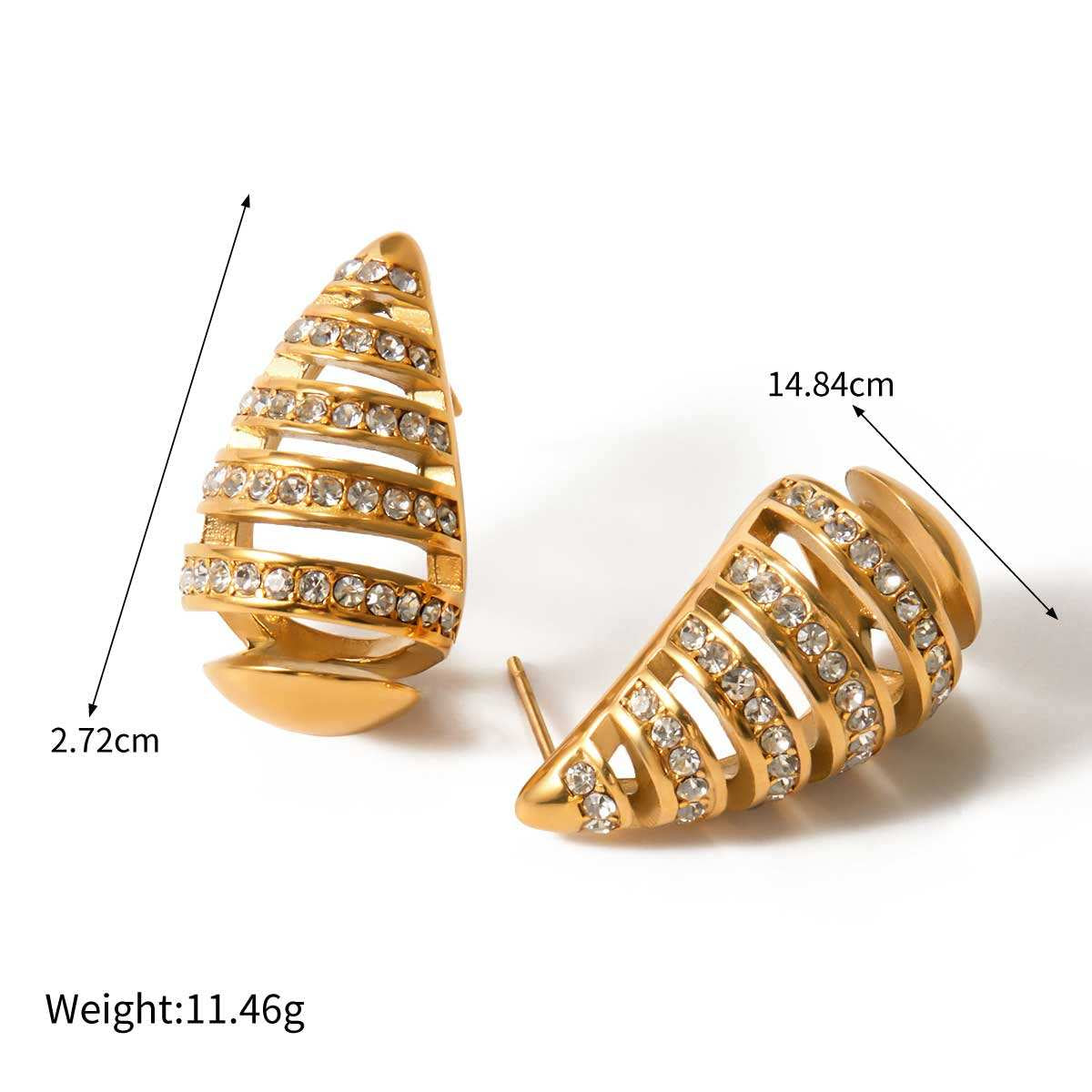 Noor Gold Drop Earrings