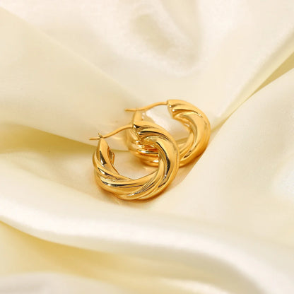 Spiral Twist Elegance Earrings