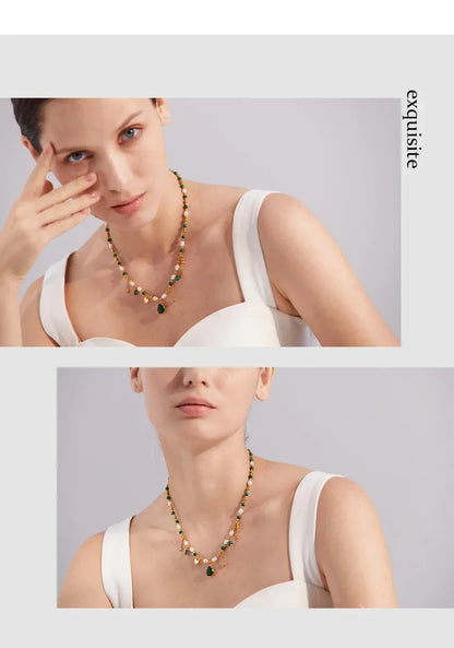 Emerald Diamond Necklace