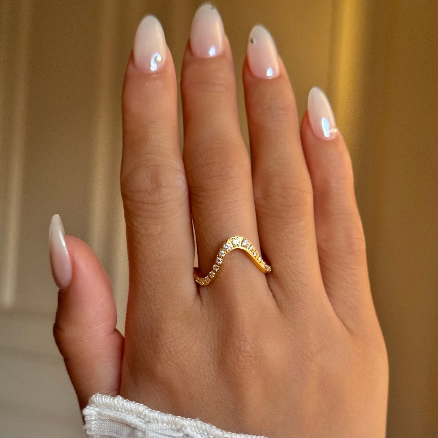 Infinity Wave Stack Ring