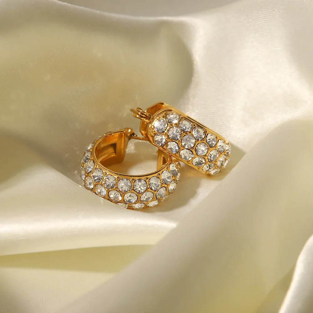 Luxe Diamond Cascade Hoops