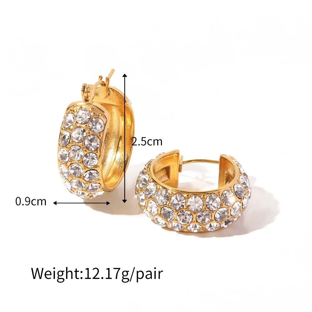 Luxe Diamond Cascade Hoops