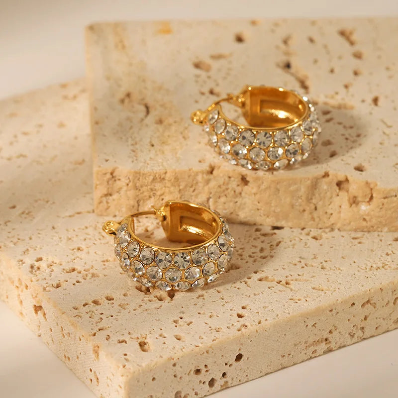 Luxe Diamond Cascade Hoops