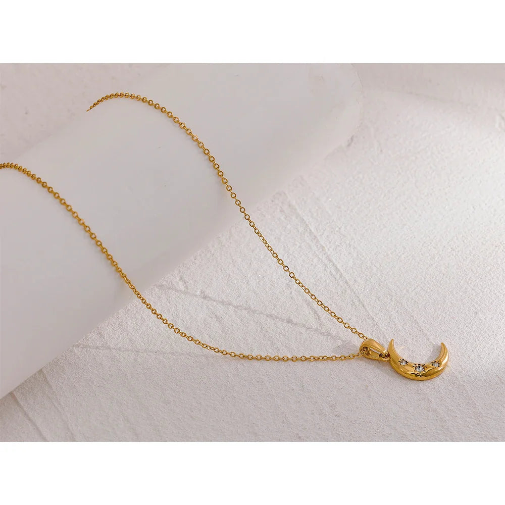 Moon Star Necklace
