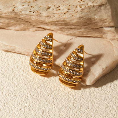 Noor Gold Drop Earrings