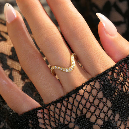 Infinity Wave Stack Ring