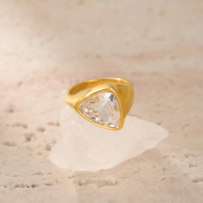 TriEdge Diamond Ring