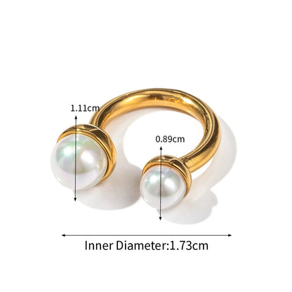 Golden Pearl Ring