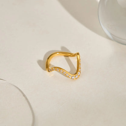 Infinity Wave Stack Ring