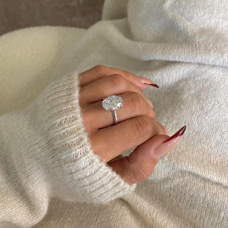 The Oval Solitaire Ring