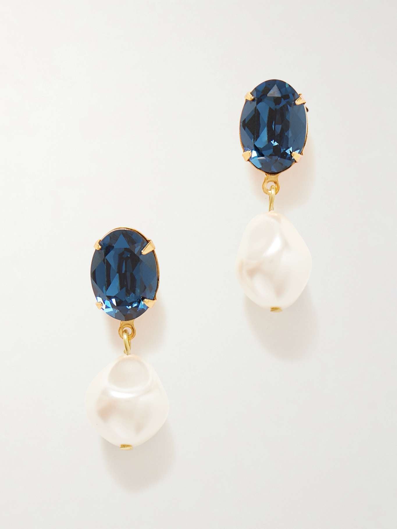 Azure Safire Pearl Earrings