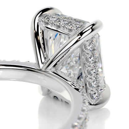 Radiant Solitaire Ring  - 92.5 Sterling Silver