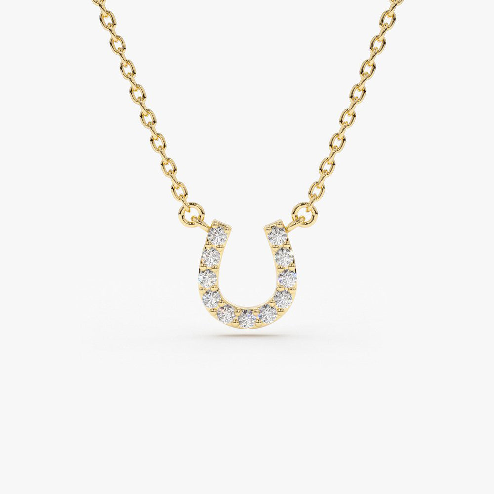 Diamond Horseshoe Necklace