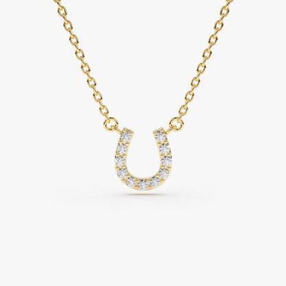 Diamond Horseshoe Necklace