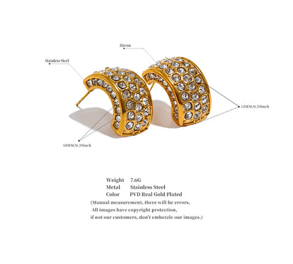 Verdant Gold Earrings