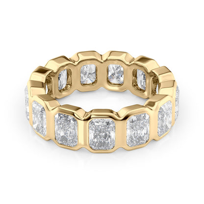 Radiant Bezel Eternity Band Ring