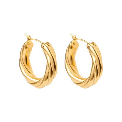 Spiral Twist Elegance Earrings