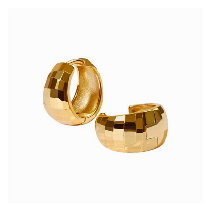Hammered Hoop Earrings
