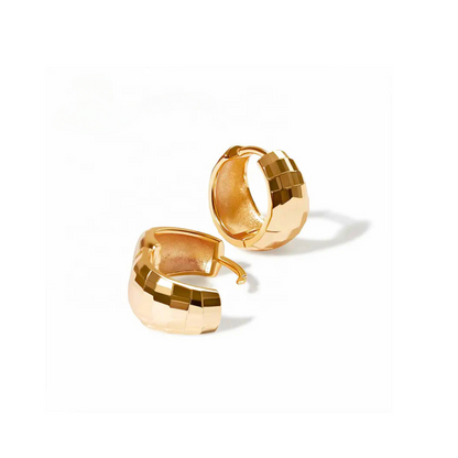 Hammered Hoop Earrings