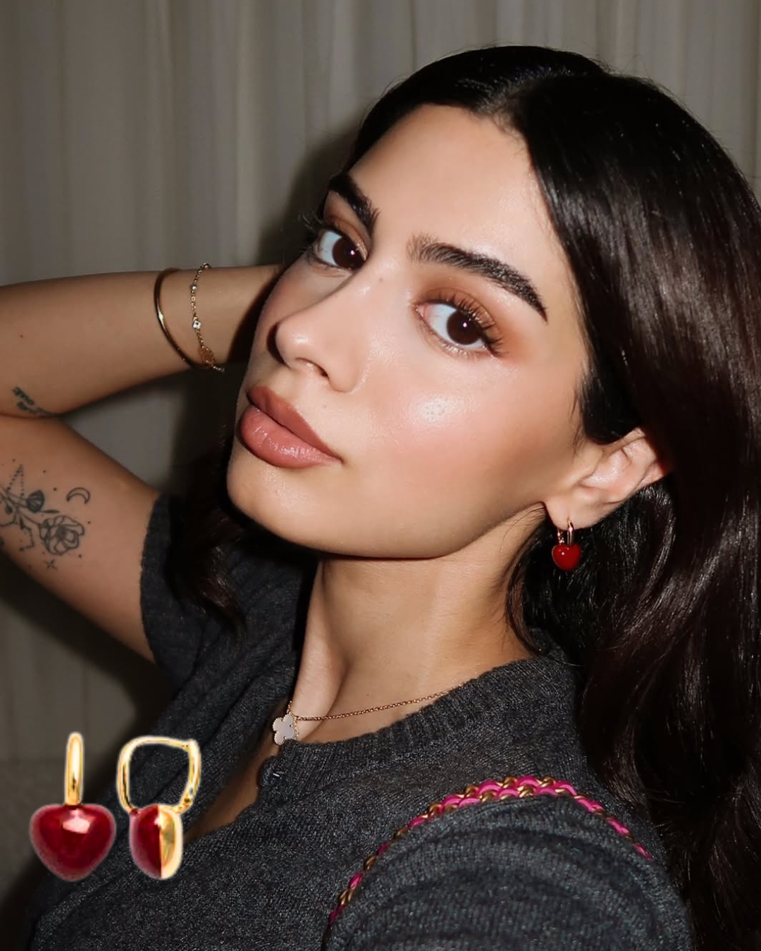 Red Heart Earrings