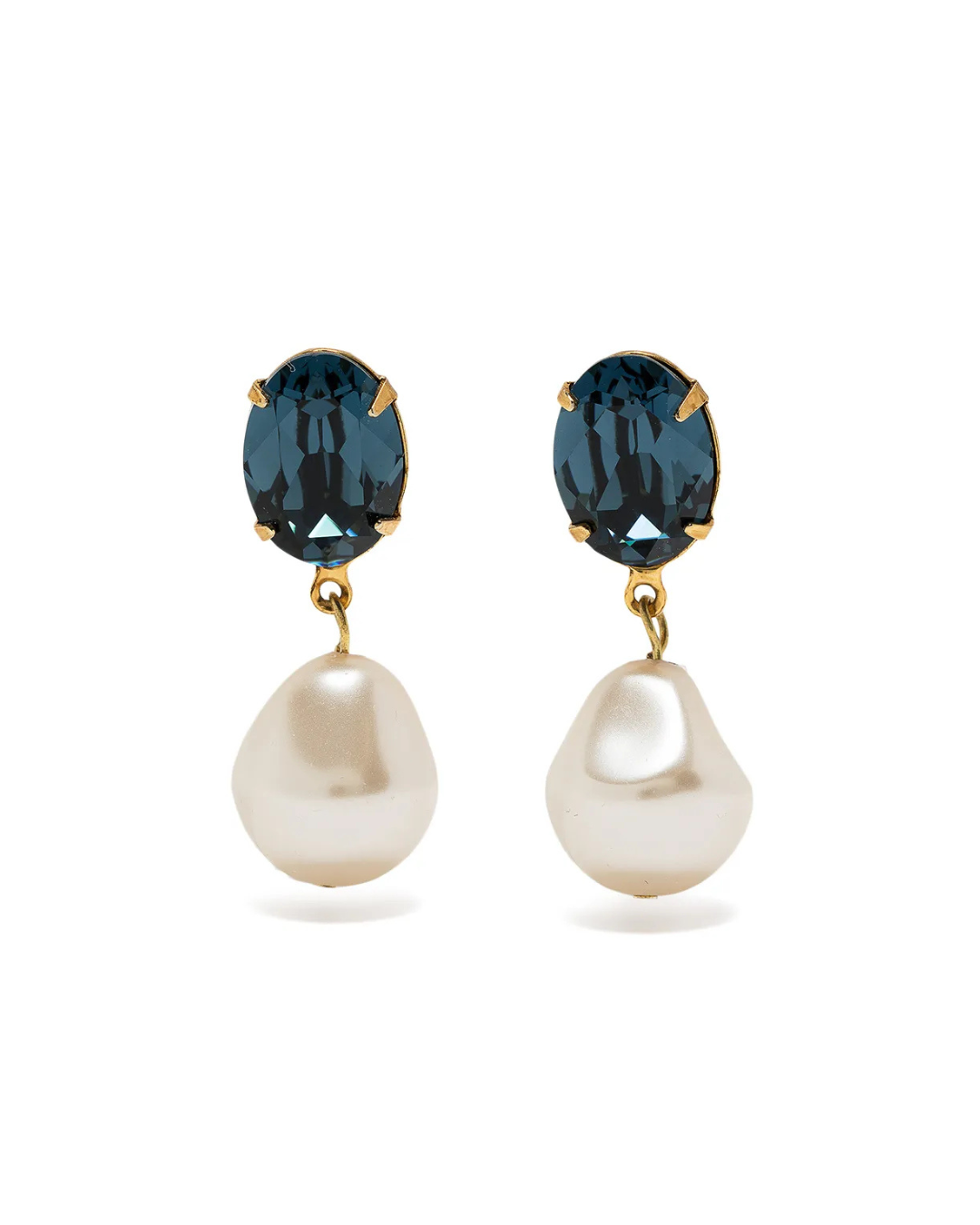 Azure Safire Pearl Earrings