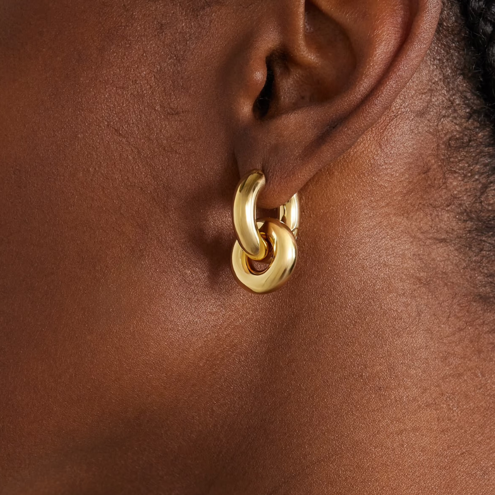 Double Loop Hoop Earrings