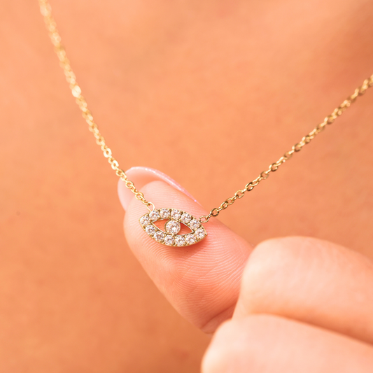 Evil Eye Diamond Necklace