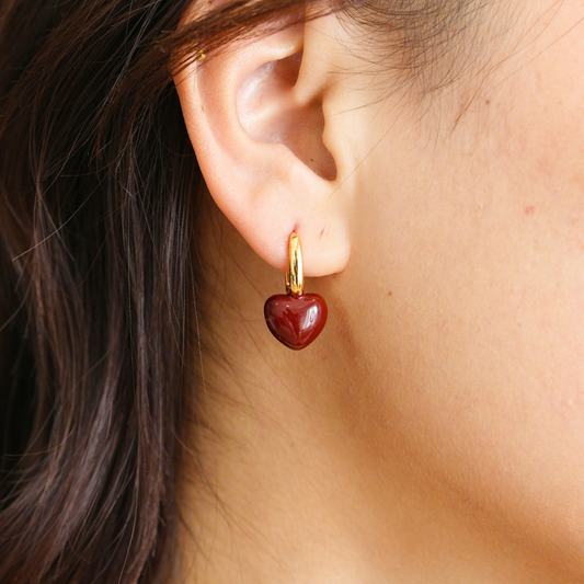 Red Heart Earrings