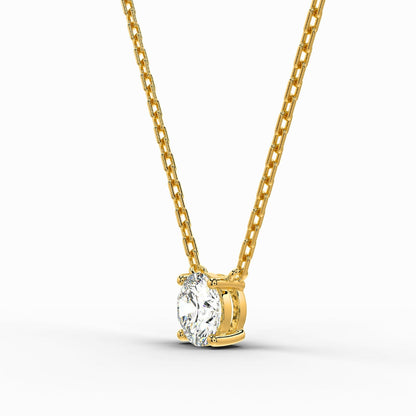 Round Solitaire Necklace