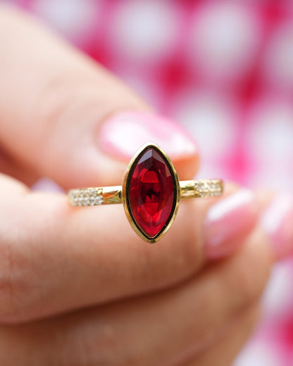 Marquise Ruby Ring