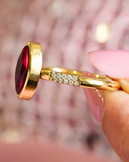 Marquise Ruby Ring