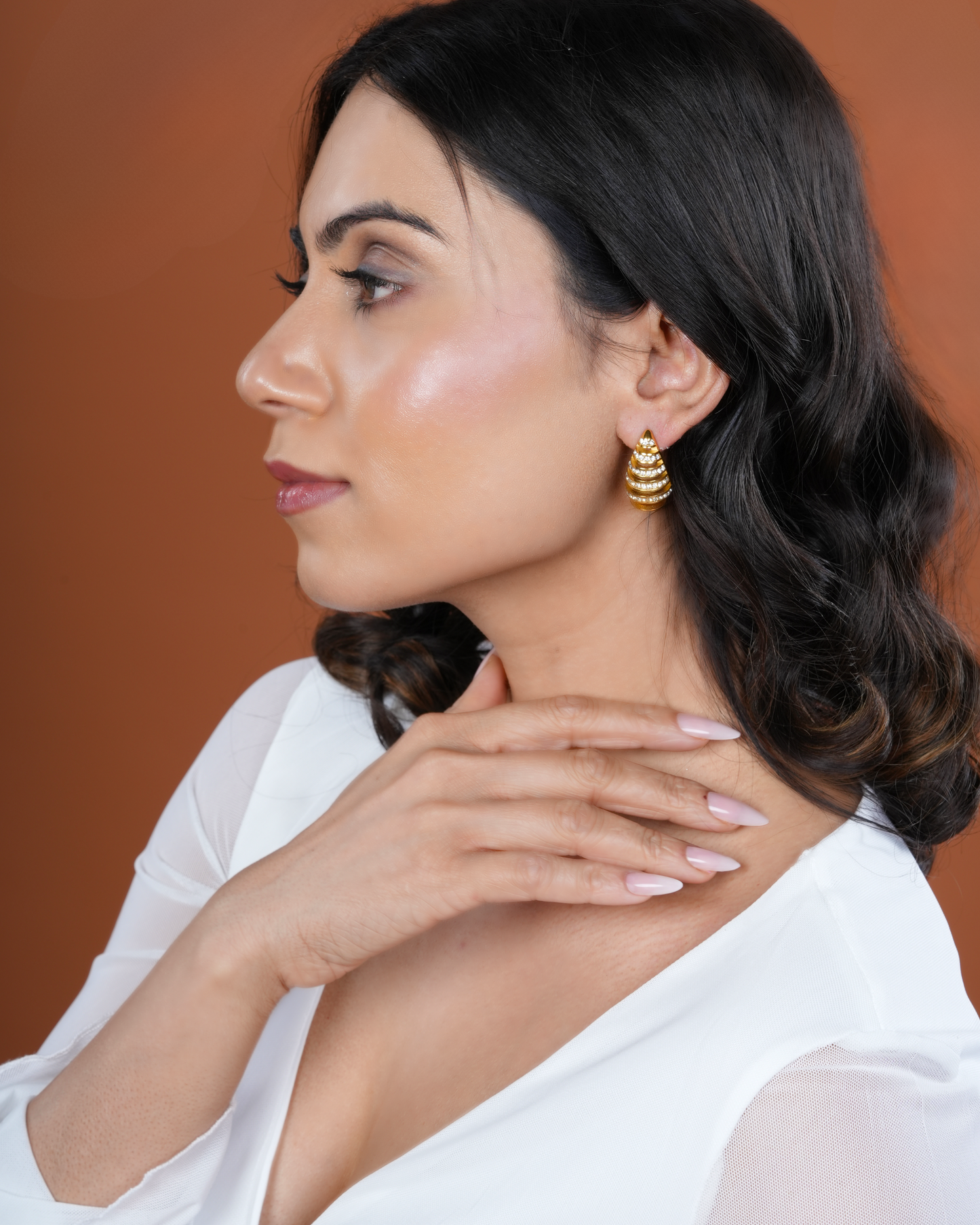 Noor Gold Drop Earrings