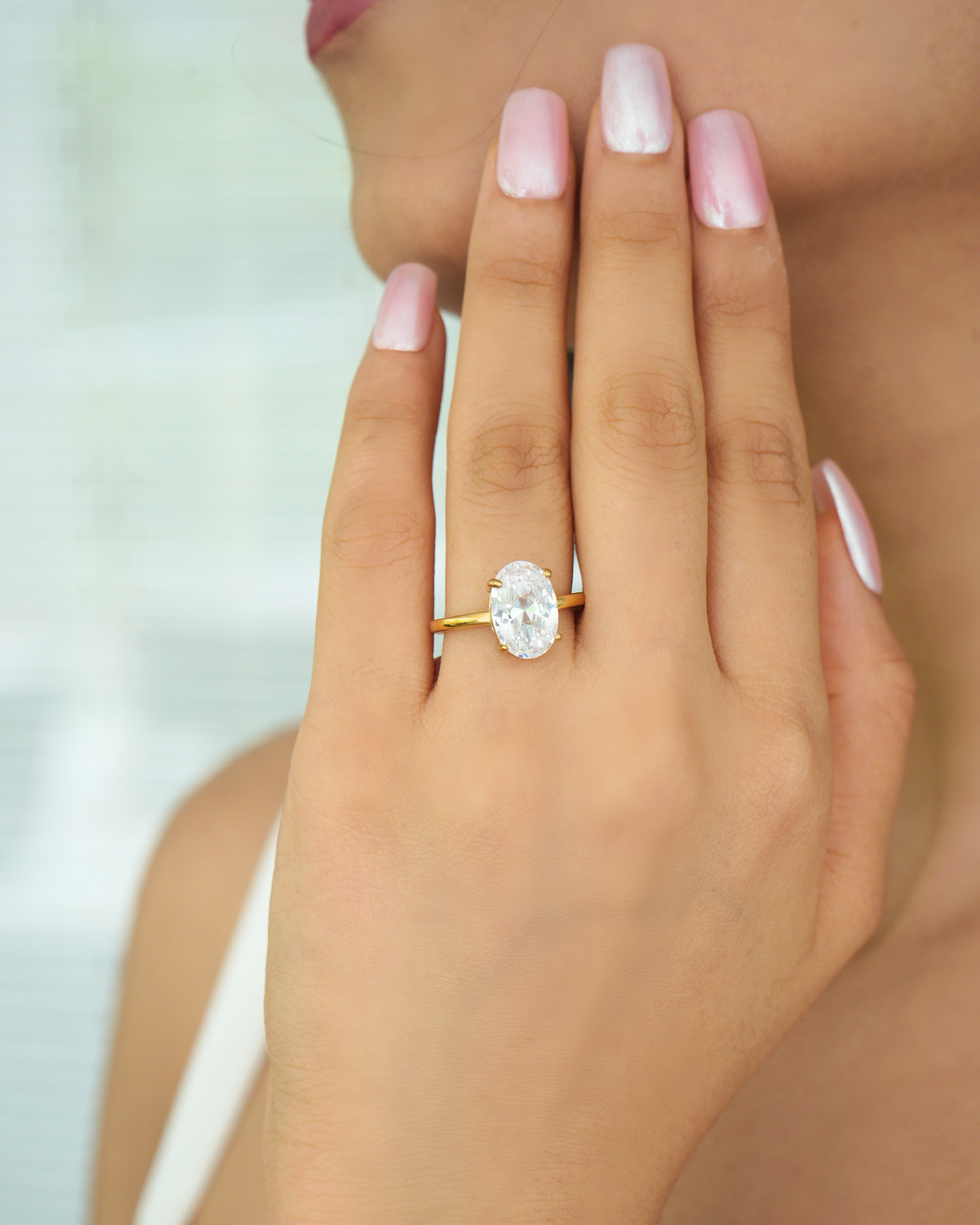 Oval Allure Solitaire Ring