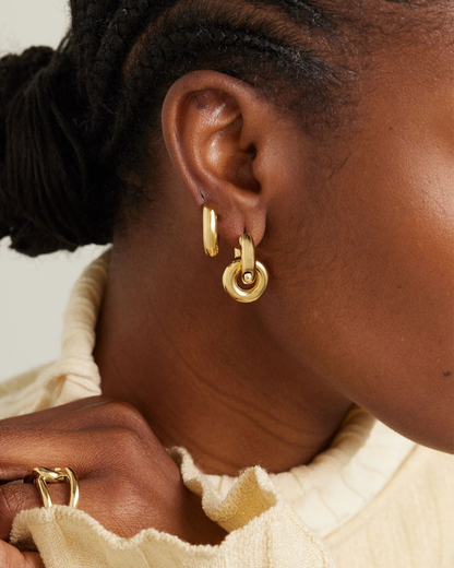 Double Loop Hoop Earrings