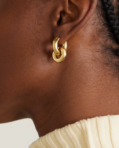 Double Loop Hoop Earrings