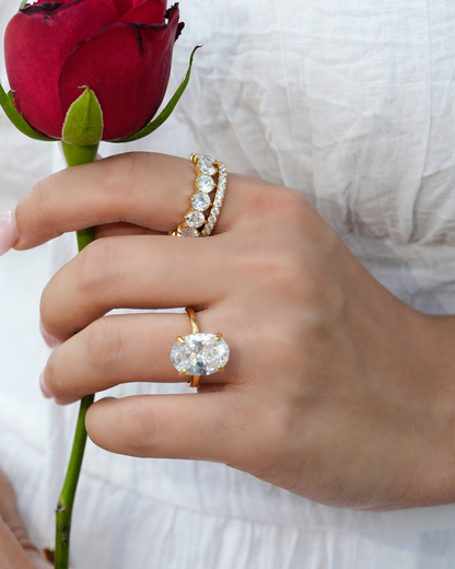 The Oval Solitaire Ring