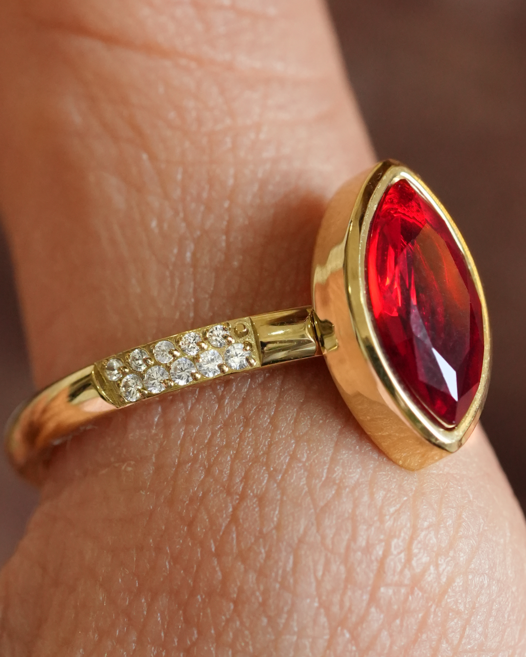 Marquise Ruby Ring