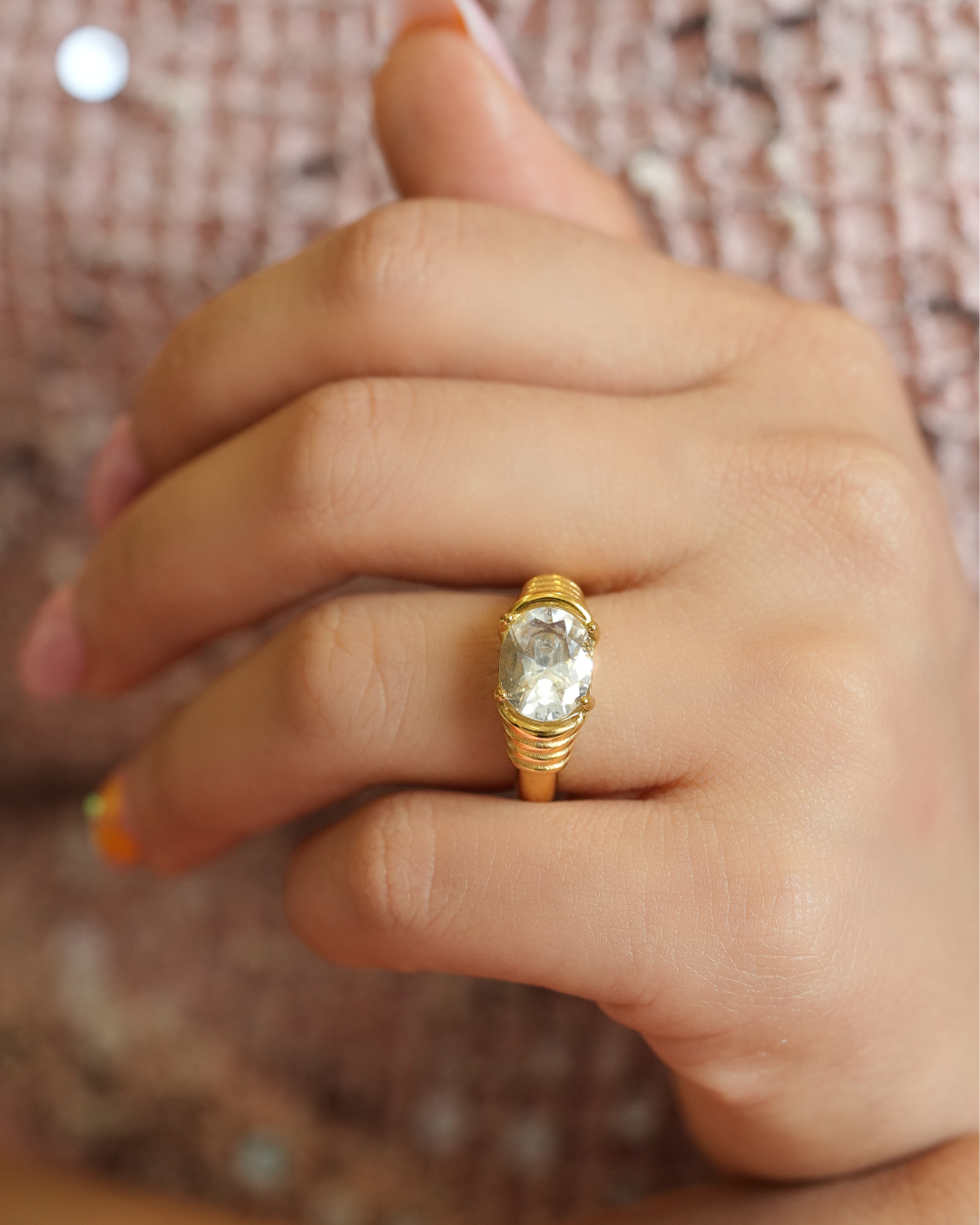 Fiona Oval Solitaire Ring