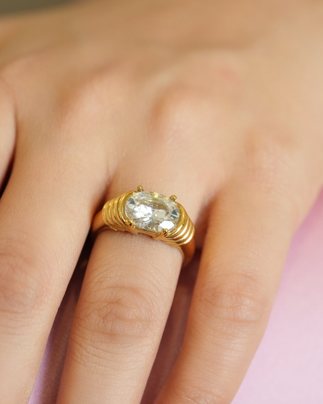 Fiona Oval Solitaire Ring