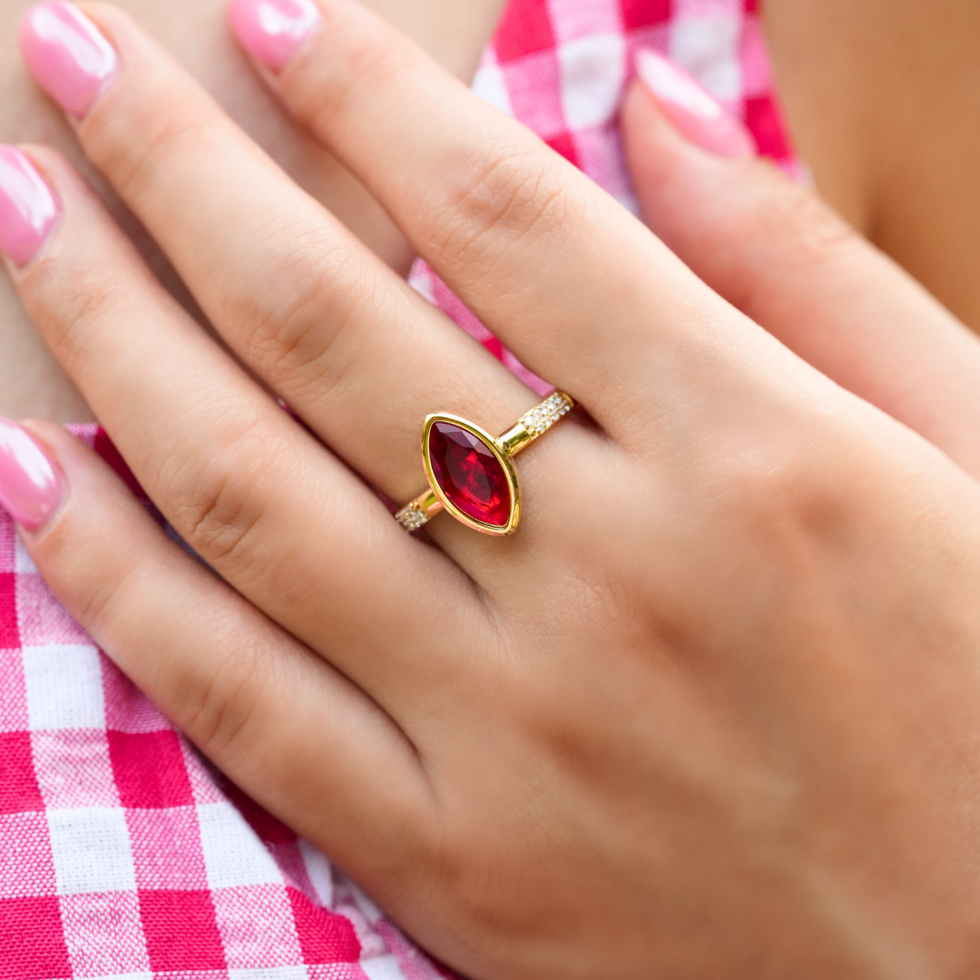 Marquise Ruby Ring