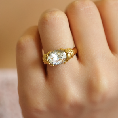 Fiona Oval Solitaire Ring