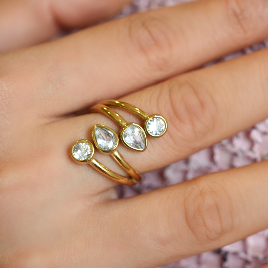 Diamond Twig Ring